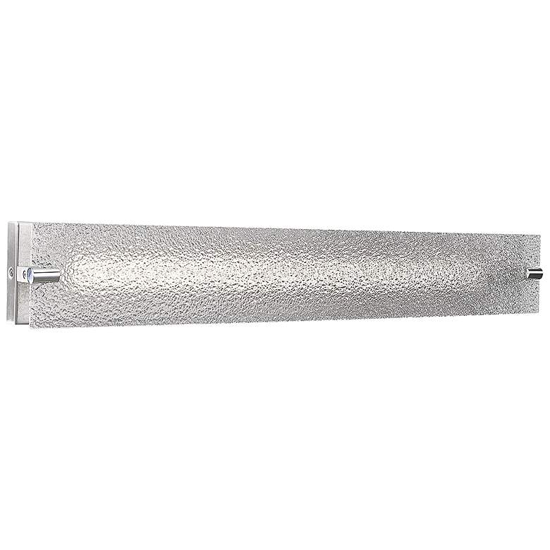 Image 1 Blaze 28 1/4" Wide Brushed Nickel Water Glass Modern LED Bath Light