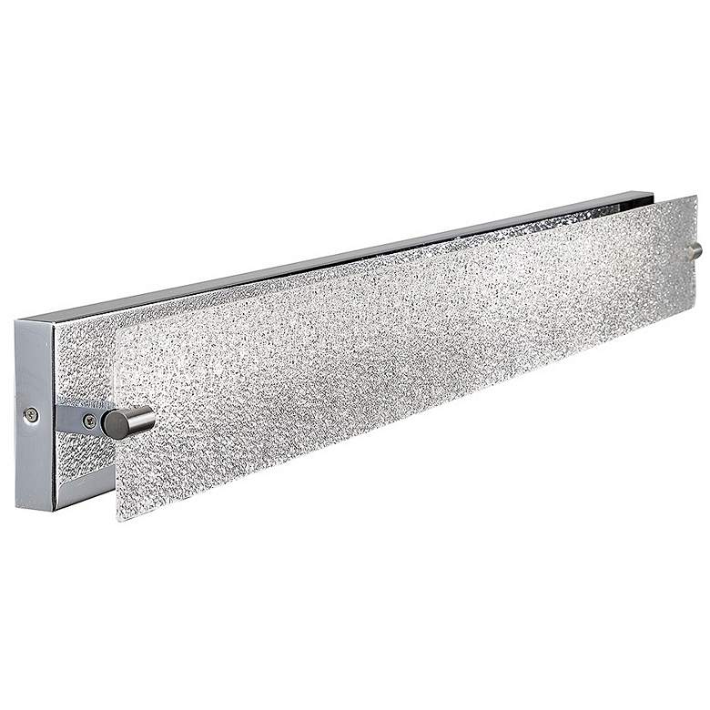 Image 2 Blaze 28 1/4" Wide Brushed Nickel Water Glass Modern LED Bath Light more views