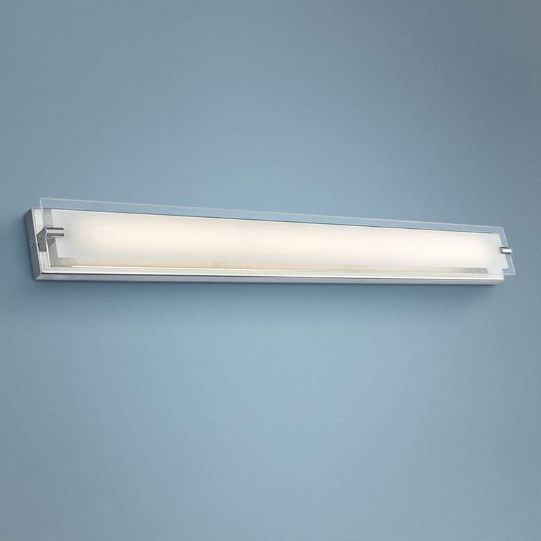 Image 1 Blaze 28 1/4 inch Wide Chrome Modern LED Bath Light