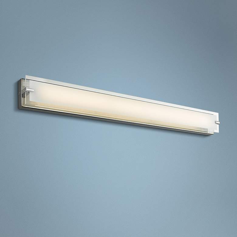 Image 1 Blaze 39 1/2" Wide Chrome Modern LED Bath Light