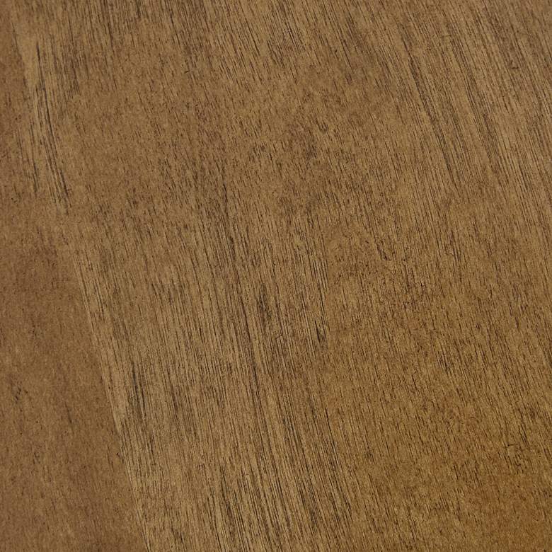 Image 5 Blaze 40"W Natural Elm Brown Wood Triangular Modern Coffee Table more views