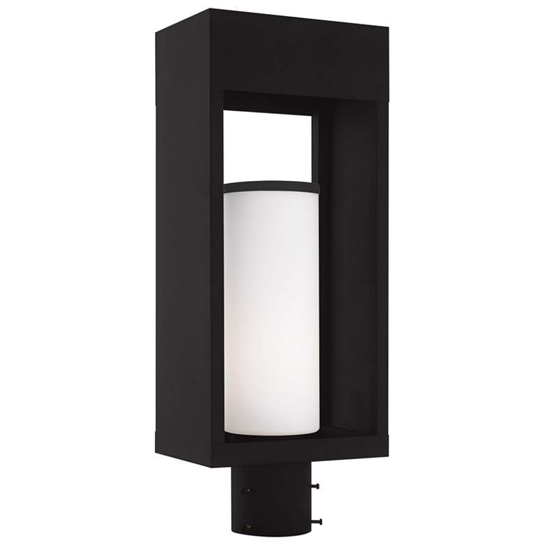 Image 1 Bleecker 1 Light Black Outdoor Post Top Lantern