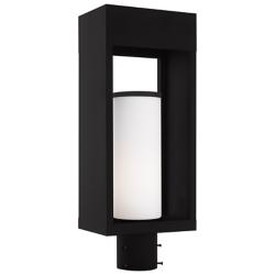 Bleecker 1 Light Black Outdoor Post Top Lantern