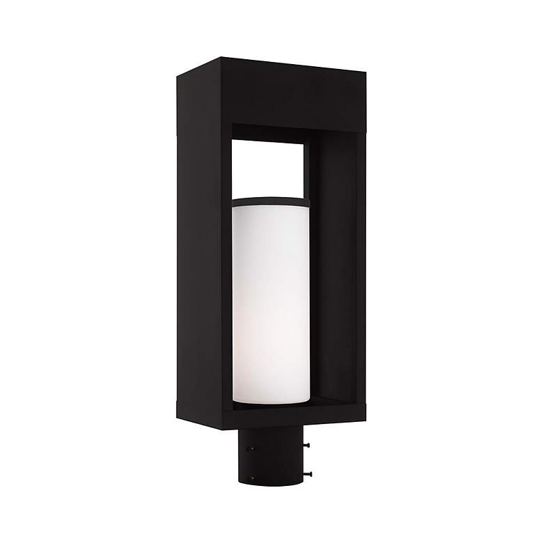 Image 3 Bleecker 1 Light Black Outdoor Post Top Lantern more views