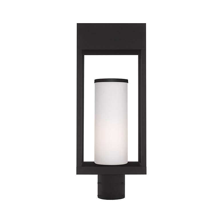 Image 5 Bleecker 1 Light Black Outdoor Post Top Lantern more views