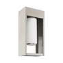 4_Bleecker 1 Light Brushed Nickel Outdoor Wall Lantern more views