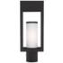 Bleecker 16 1/2" High Black Outdoor Lantern Post Light