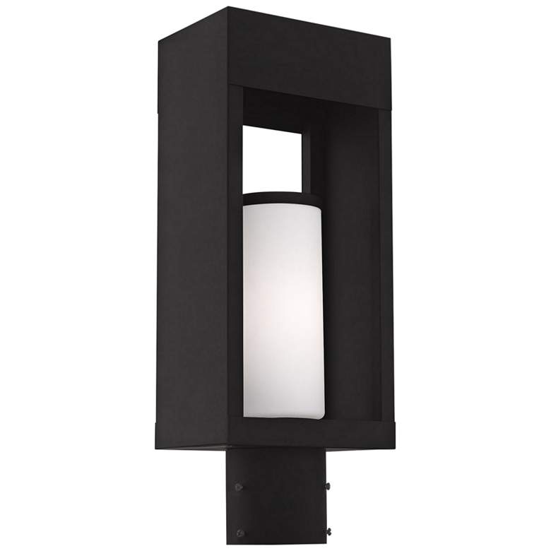 Image 3 Bleecker 16 1/2" High Black Outdoor Lantern Post Light more views