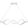2_Bleecker 38 3/4" Wide Polished Chrome LED Island Chandelier