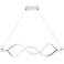 Bleecker 38 3/4" Wide Polished Chrome LED Island Chandelier