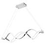 4_Bleecker 38 3/4" Wide Polished Chrome LED Island Chandelier more views