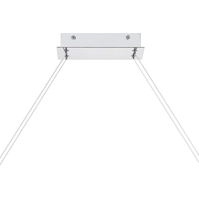 Image 6 Bleecker 38 3/4" Wide Polished Chrome LED Island Chandelier more views