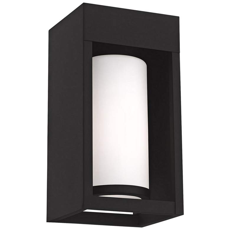 Image 2 Bleecker 9 1/4" High Black Outdoor Lantern Wall Light more views
