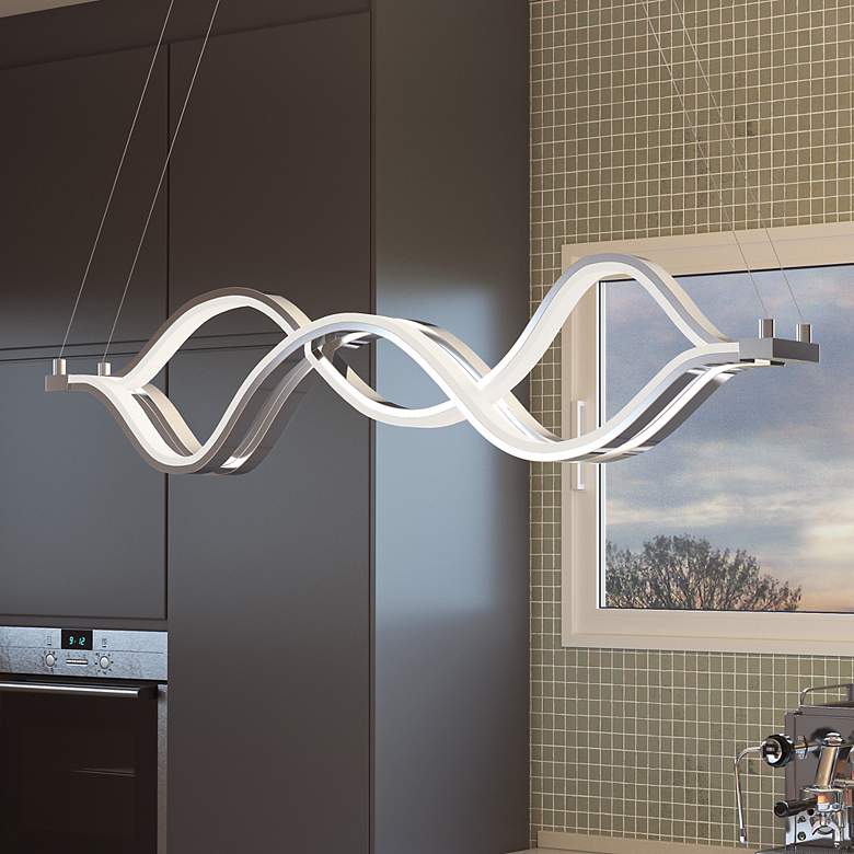 Image 1 Bleecker LED Chrome Island Lt