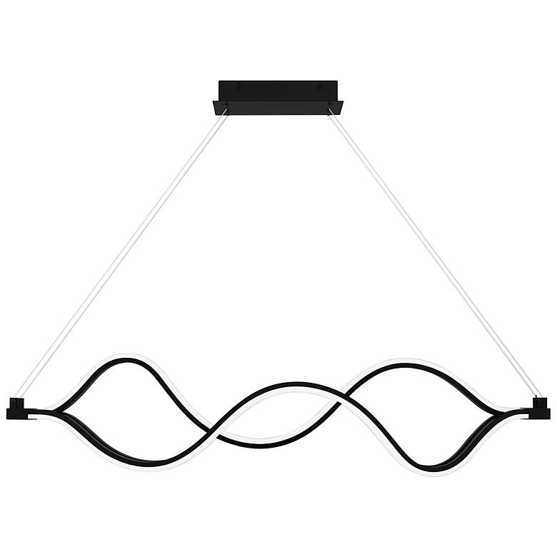 Image 2 Bleecker LED Matte Black Island Lt