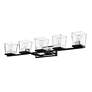 6_Bleeker Street 42 1/2" Wide Matte Black and Chrome 5-Light Bath Light more views