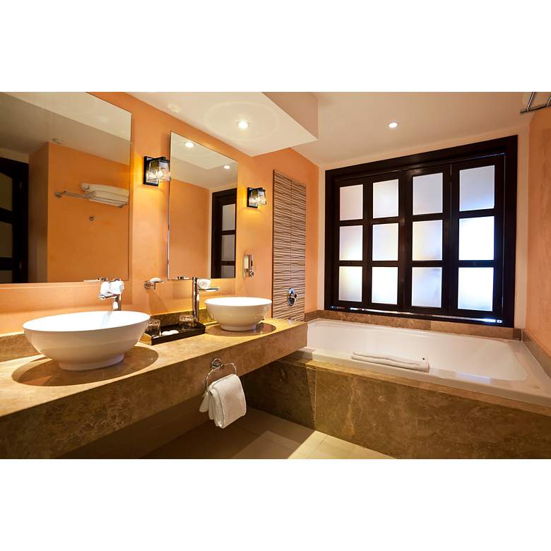 Image 7 Bleeker Street 7 1/2" High Matte Black and Brushed Nickel Wall Sconce more views