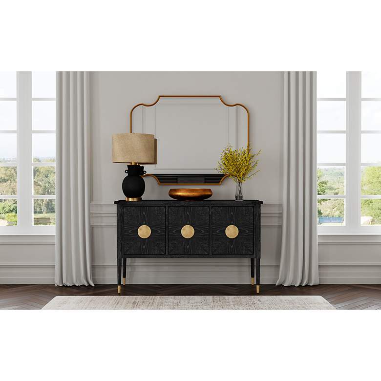 Image 3 Bleene 26" Modern Styled Black Table Lamp more views