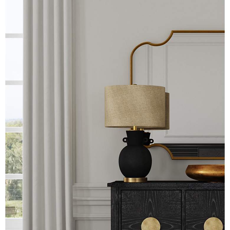Image 4 Bleene 26" Modern Styled Black Table Lamp more views