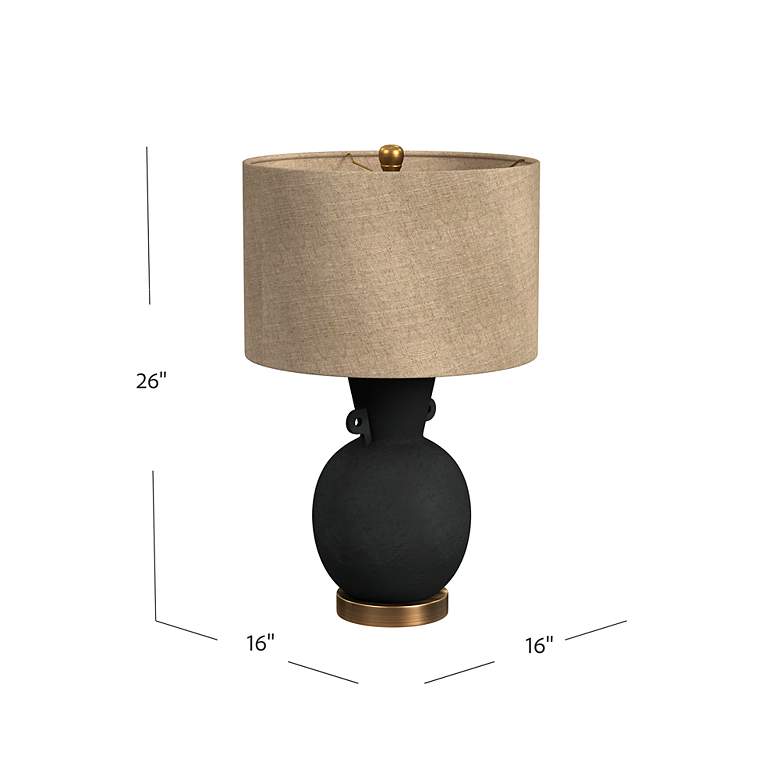 Image 5 Bleene 26" Modern Styled Black Table Lamp more views