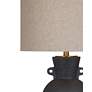 2_Bleene Black Matte Ceramic Table Lamp more views