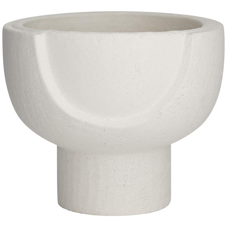Image 2 Bletheny White Ceramic Pedestal Decorative Bowl