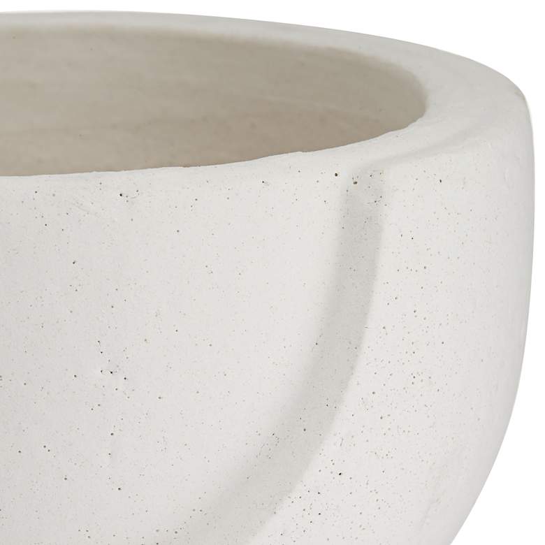 Image 3 Bletheny White Ceramic Pedestal Decorative Bowl more views