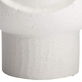 Image4 of Bletheny White Ceramic Pedestal Decorative Bowl more views