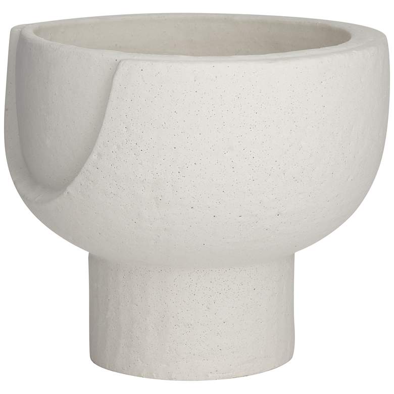 Image 6 Bletheny White Ceramic Pedestal Decorative Bowl more views