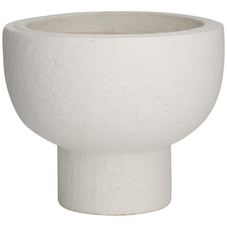 Image 7 Bletheny White Ceramic Pedestal Decorative Bowl more views