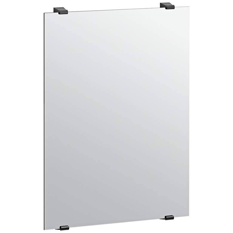 Image 1 Bleu Fix Mount Matte Black 22" x 31" Frameless Mirror