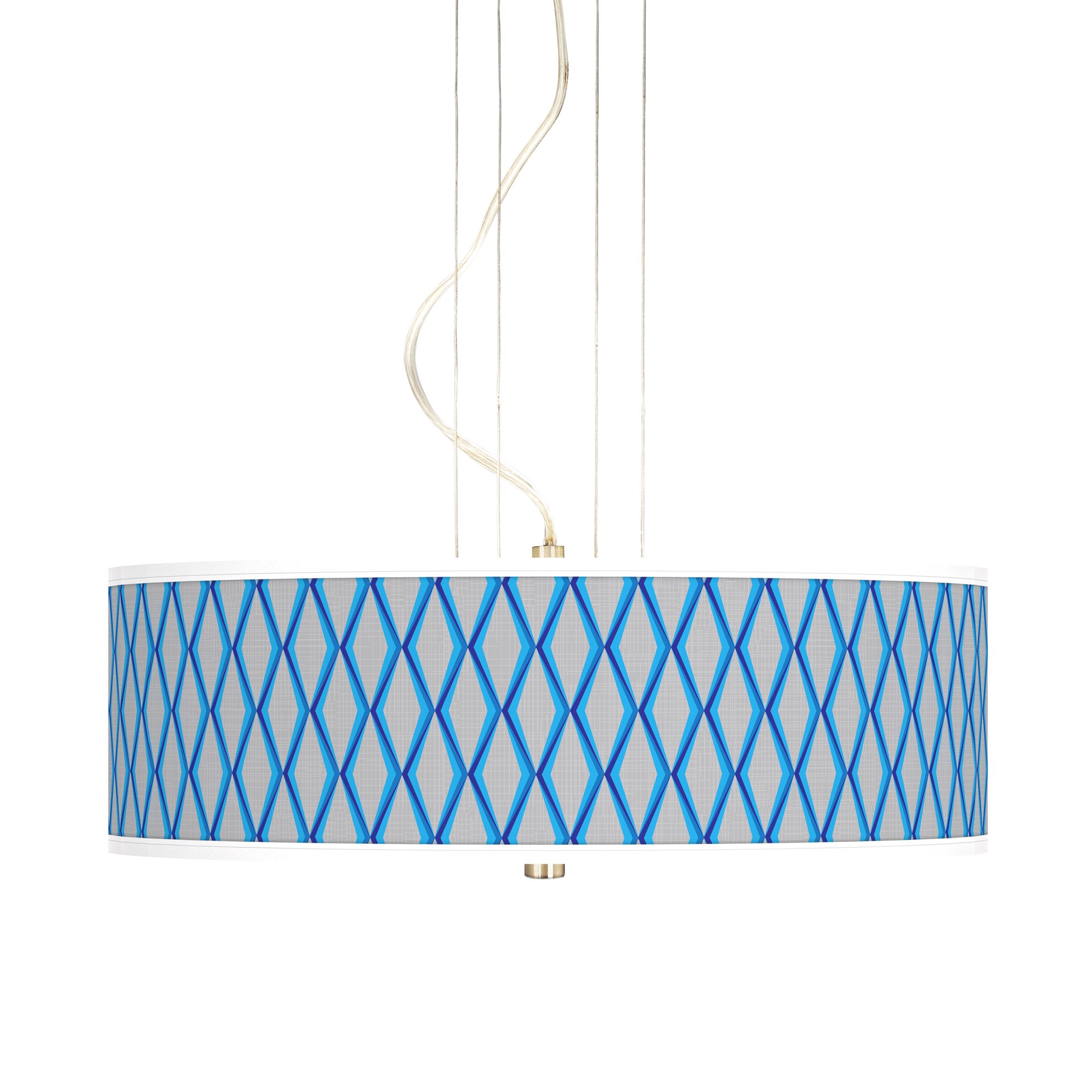 Bleu Matrix 20" Wide 3-Light Pendant Chandelier