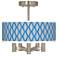Bleu Matrix Ava 5-Light Nickel Ceiling Light