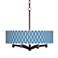 Bleu Matrix Ava 6-Light Bronze Pendant Chandelier