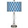 Bleu Matrix Giclee Apothecary Clear Glass Table Lamp