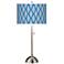 Bleu Matrix Giclee Brushed Nickel Table Lamp