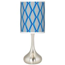 Bleu Matrix Giclee Droplet Table Lamp