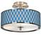Bleu Matrix Giclee Glow 14" Wide Ceiling Light