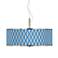 Bleu Matrix Giclee Glow 20" Wide Pendant Light