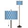 Bleu Matrix Giclee Glow Bronze Club Floor Lamp