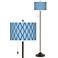 Bleu Matrix Giclee Glow Bronze Club Floor Lamp