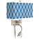 Bleu Matrix Giclee Glow LED Reading Light Plug-In Sconce