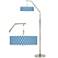 Bleu Matrix Giclee Shade Arc Floor Lamp