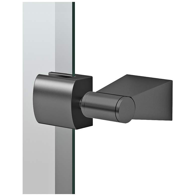 Image 2 Bleu Matte Black 27 3/4" x 31 1/2" Rectangular Wall Mirror more views