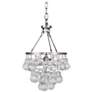 Bling 11 1/4" Wide Polished Nickel and Glass Mini Pendant