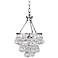 Bling 11 1/4" Wide Polished Nickel and Glass Mini Pendant