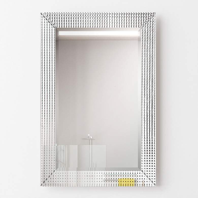 Image 1 Bling Beveled Glass 24" x 36" Rectangular Wall Mirror