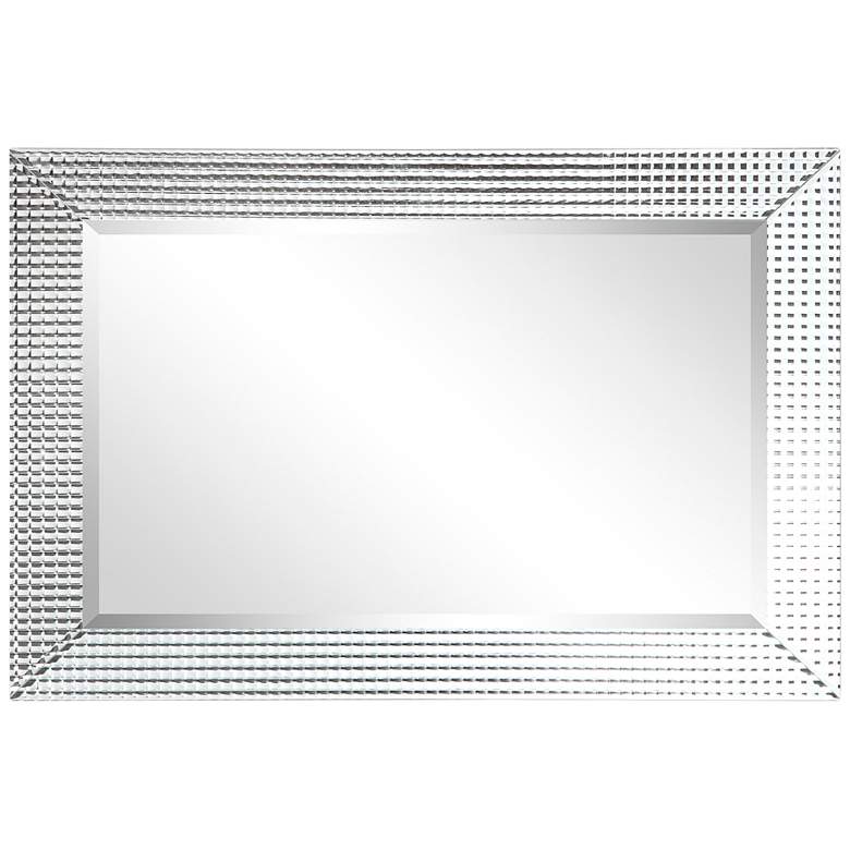 Image 5 Bling Beveled Glass 24" x 36" Rectangular Wall Mirror more views
