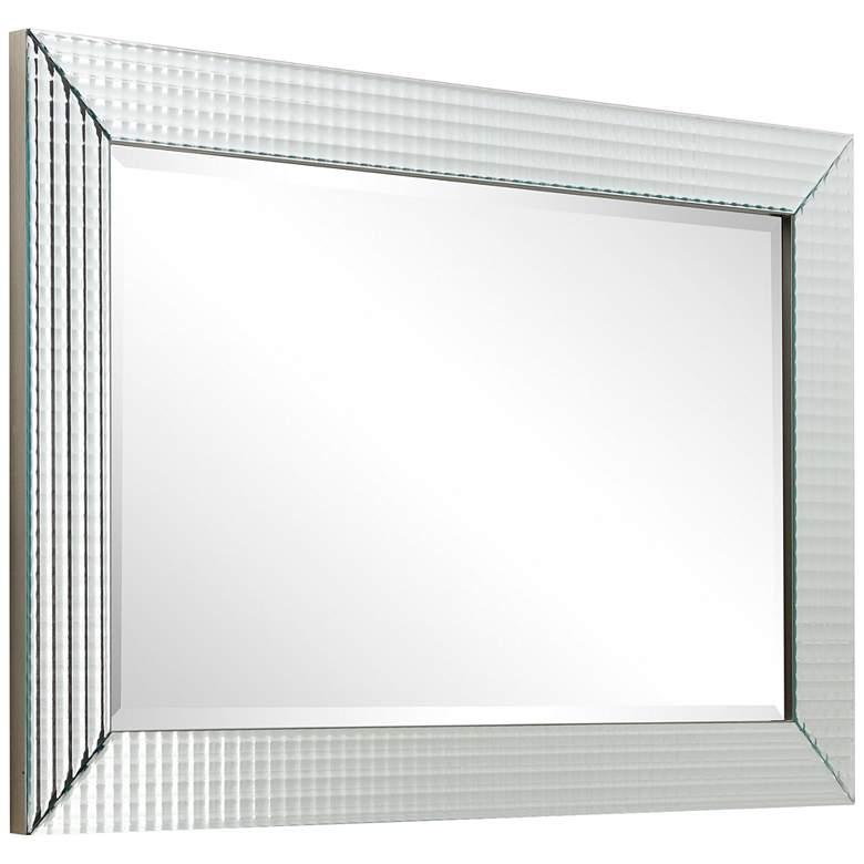 Image 6 Bling Beveled Glass 24" x 36" Rectangular Wall Mirror more views