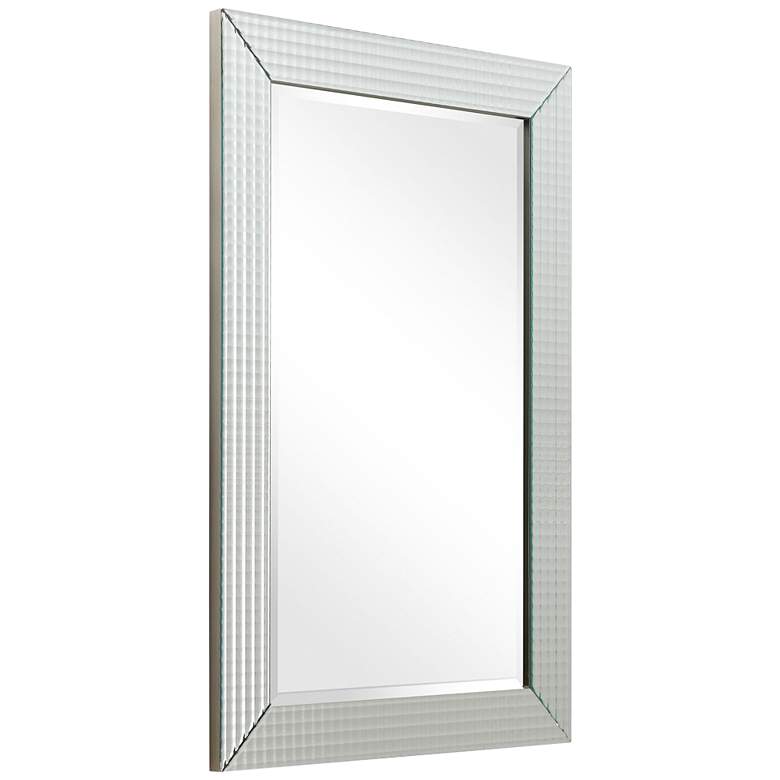 Image 7 Bling Beveled Glass 24" x 36" Rectangular Wall Mirror more views